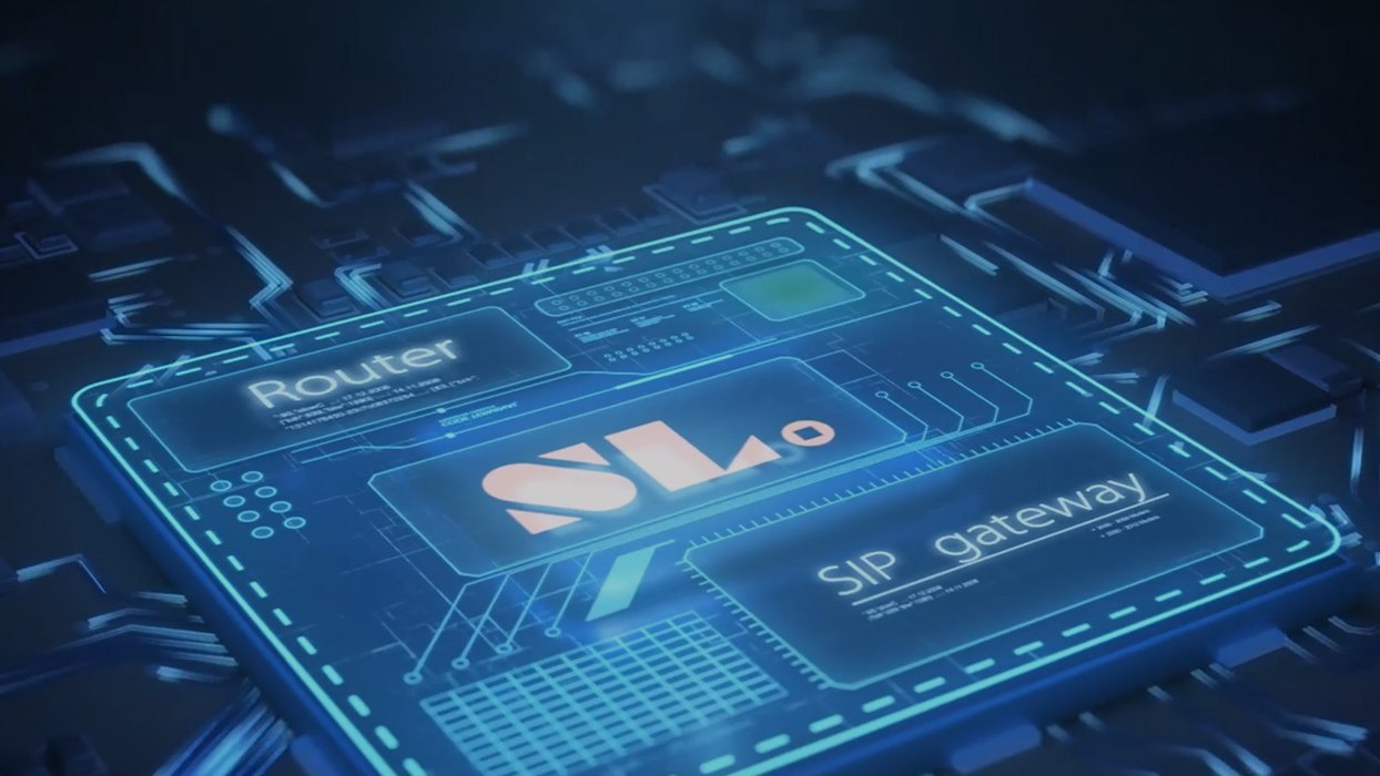 Rendering of the layer structure of a printed circuit board
